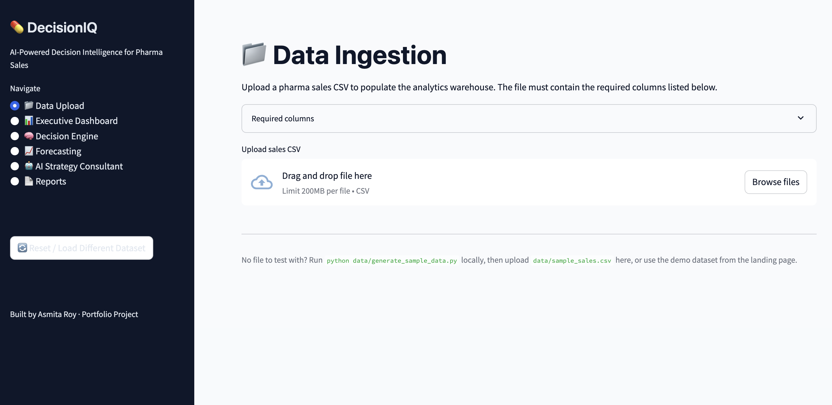 DecisionIQ product screenshot